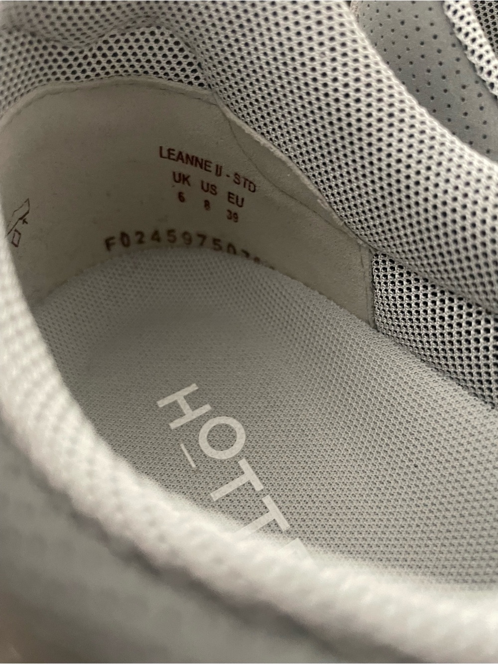 Hotter Leanne || Shell Grey sneakers - Picture 5 of 10